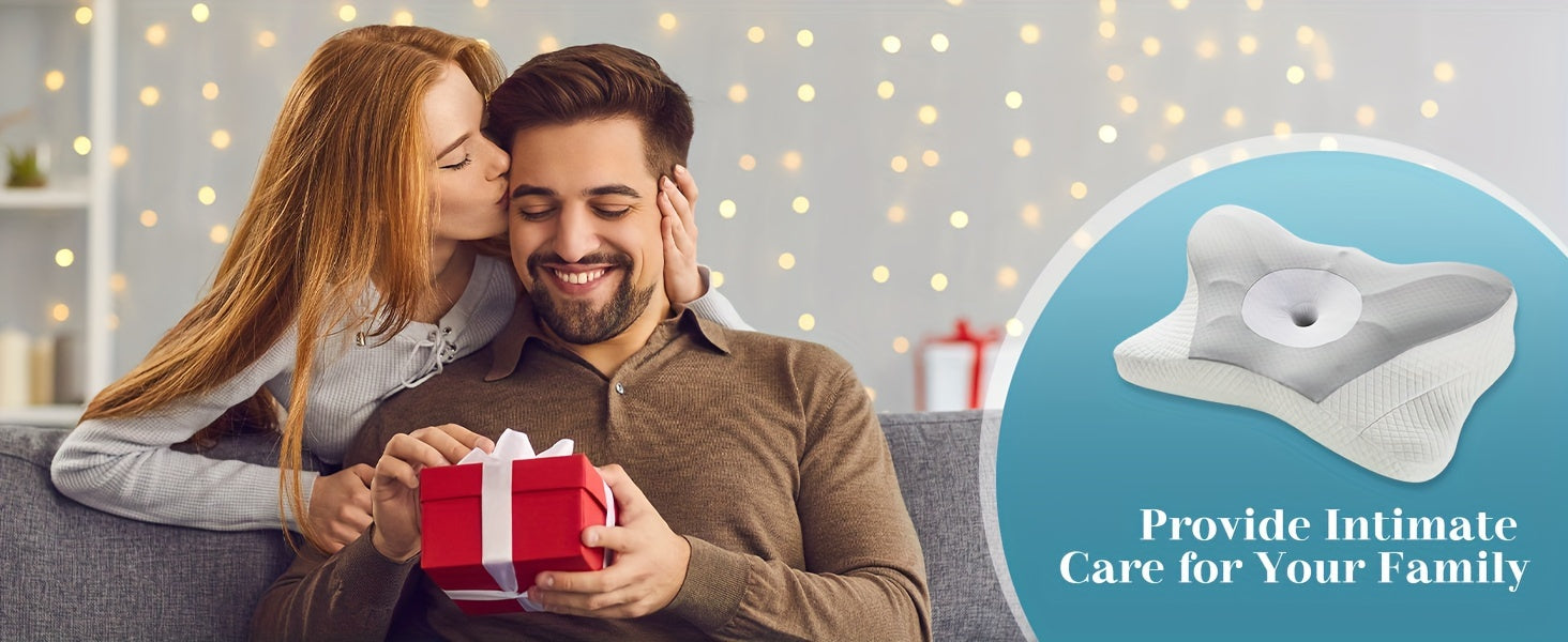 Cervical Neck Pillow, Ergonomic Contour Neck Pillows, Memory Foam Bed Pillow for Side Back Stomach Sleeper, Neck Pillow with Cooling Pillowcase