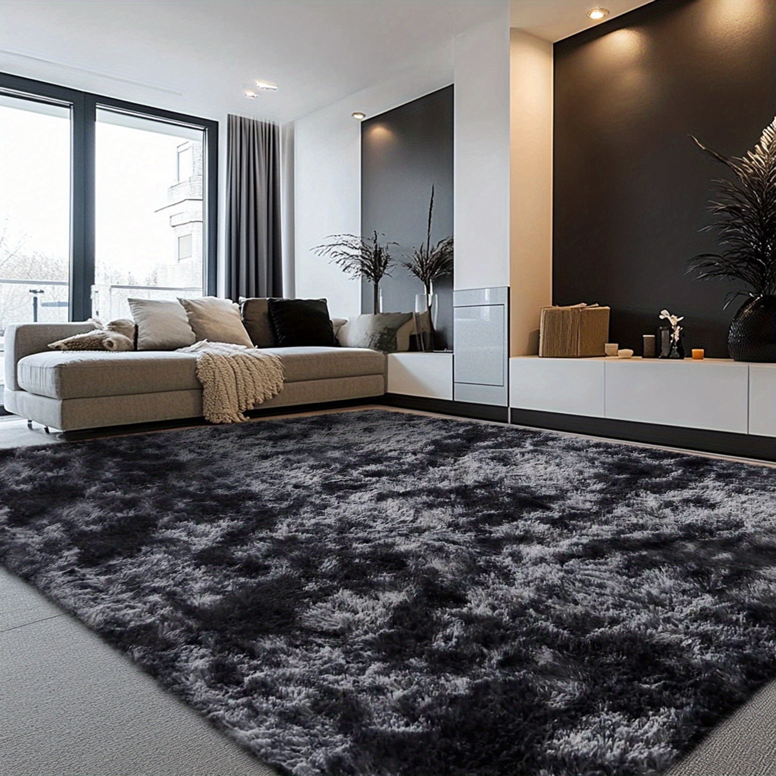 Rugs For Living Room, Super Soft Fluffy Shaggy 8x10 Area Rugs For Bedroom, Cozy Floor Mats, Plush Indoor Carpet For Kitchen, Faux Fur Rug For Room, Home Decor, Housewarming Gift, Door Mat