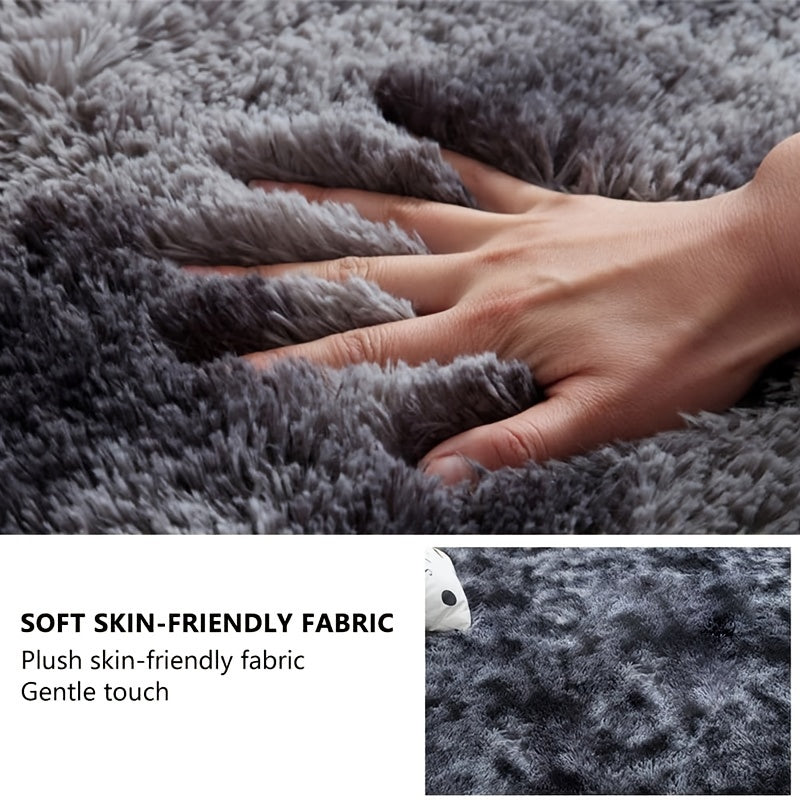 1pc Of Super Soft And Thickened Fluffy Living Room Rug, Soft Plush Rug, Bedroom Interior Rug, Fluffy Faux Fur Rug, For Living Room