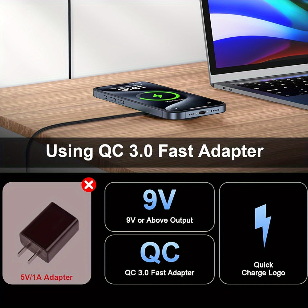 [Magnetic Wireless Charger] 15W Magnetic Wireless Charger for Apple iPhone17 16 15 14 13 12 11 Pro Max 13Mini Macsafe Wireless Charging on Induction Back Case