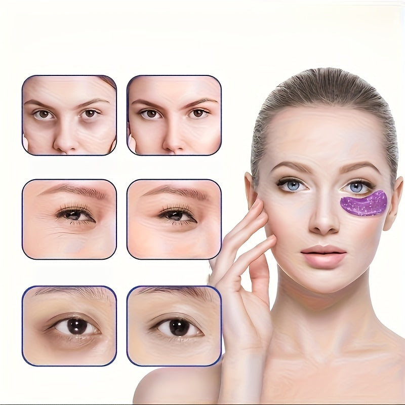 10-Pack 5-Pair Gel Eye Pads with Ice Compress, Summer Cooling Eye Protection Device, Suitable for Men and Women, Eye Comfort, Patches, Gentle Application, Breathable Material, Soft Gel, Refrigerated Eye Patches, Eye Mask, Tra