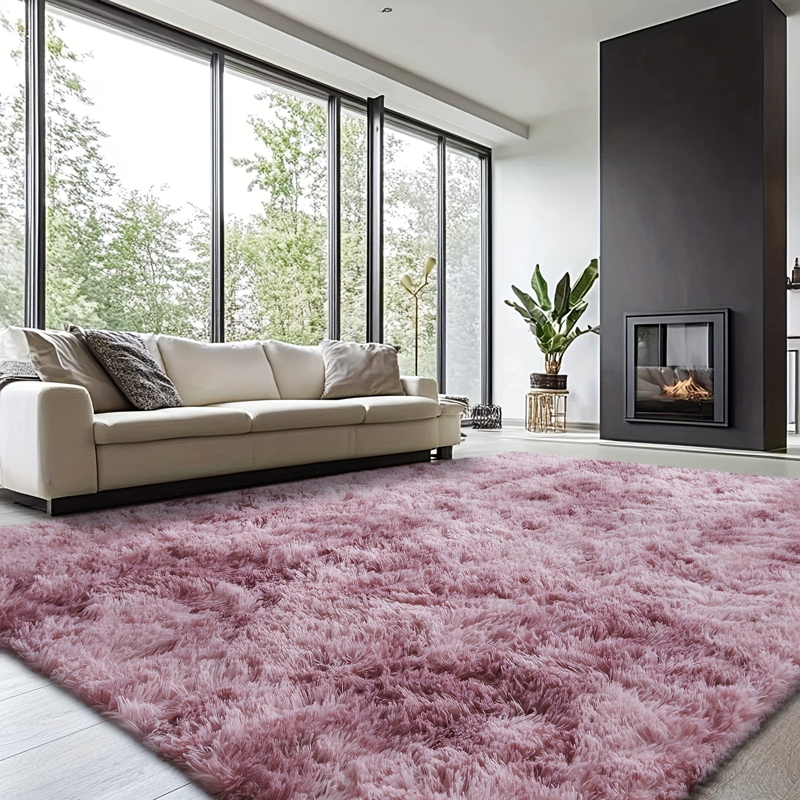 Rugs For Living Room, Super Soft Fluffy Shaggy 8x10 Area Rugs For Bedroom, Cozy Floor Mats, Plush Indoor Carpet For Kitchen, Faux Fur Rug For Room, Home Decor, Housewarming Gift, Door Mat