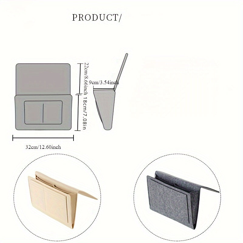 [Perfect Organizer] Bedside Organizer | Phone, Remote & Tissue Holder | Home Organization