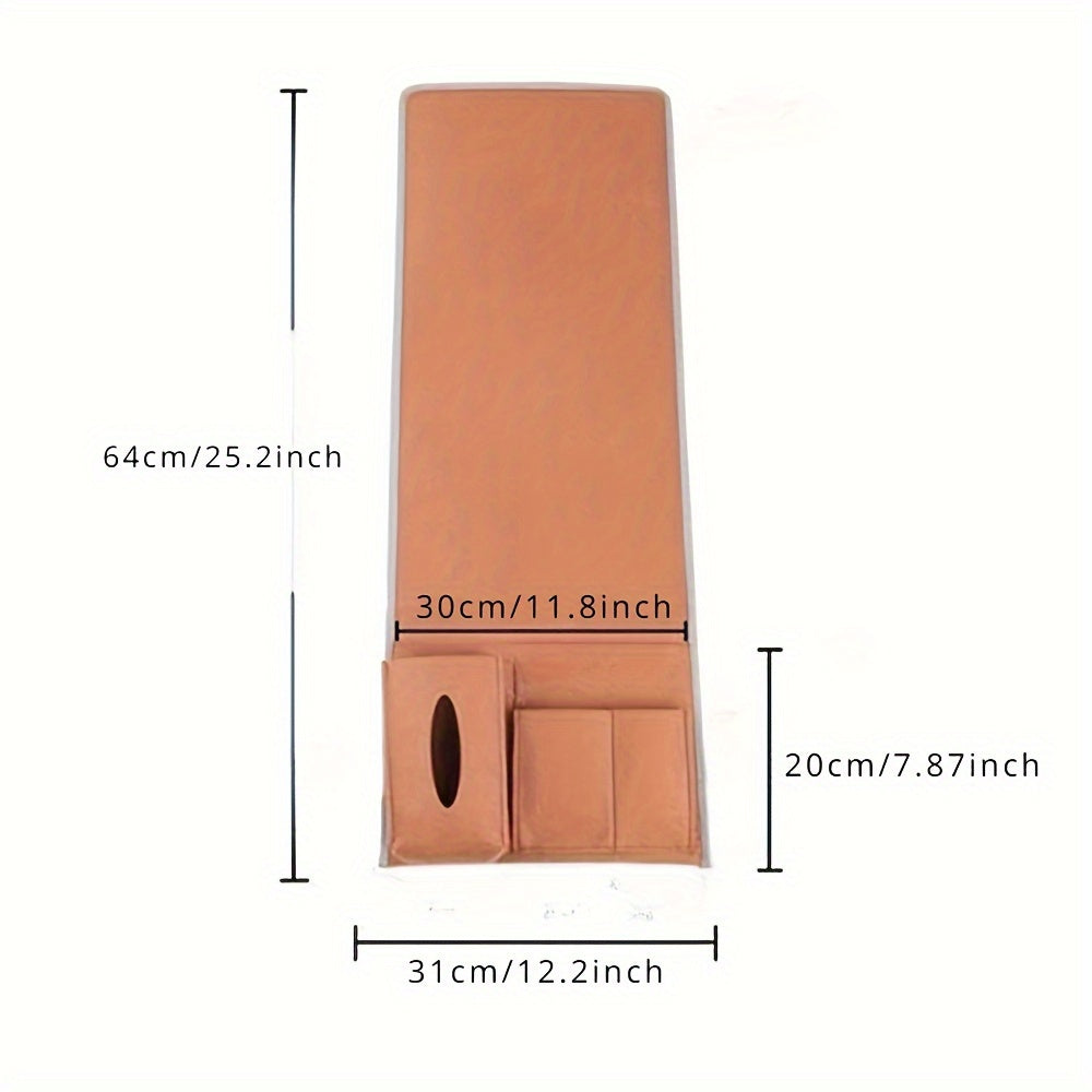 1pc Classic Style Fabric Felt Bedside Storage Bag - TV Remote Control Organizer with Multiple Pockets for Couch, Sofa, and Desk Accessories, Ideal for Easter & Mother'S Day Gifts, Remote Control Holder|Decorative Storage|Dura