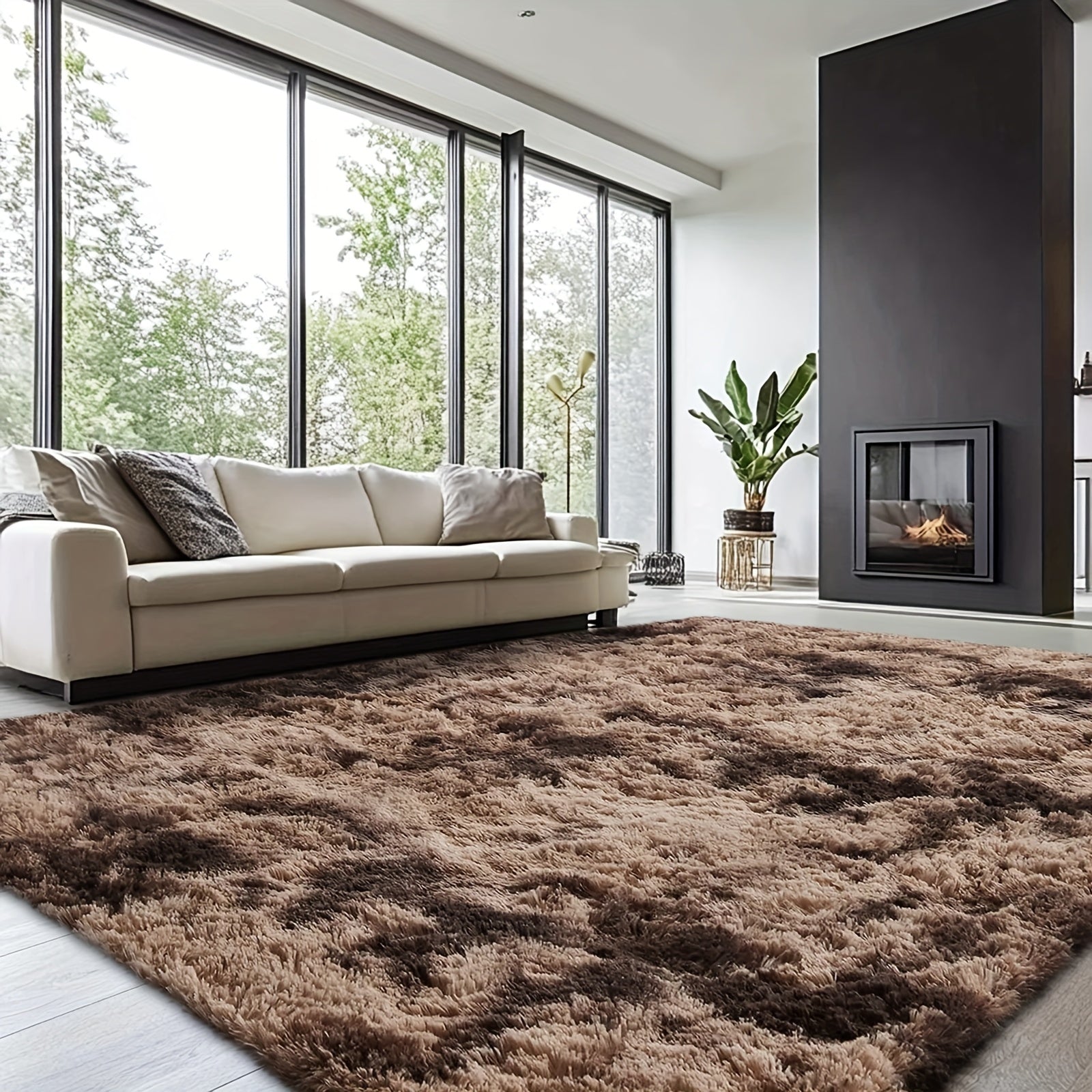 Rugs For Living Room, Super Soft Fluffy Shaggy 8x10 Area Rugs For Bedroom, Cozy Floor Mats, Plush Indoor Carpet For Kitchen, Faux Fur Rug For Room, Home Decor, Housewarming Gift, Door Mat