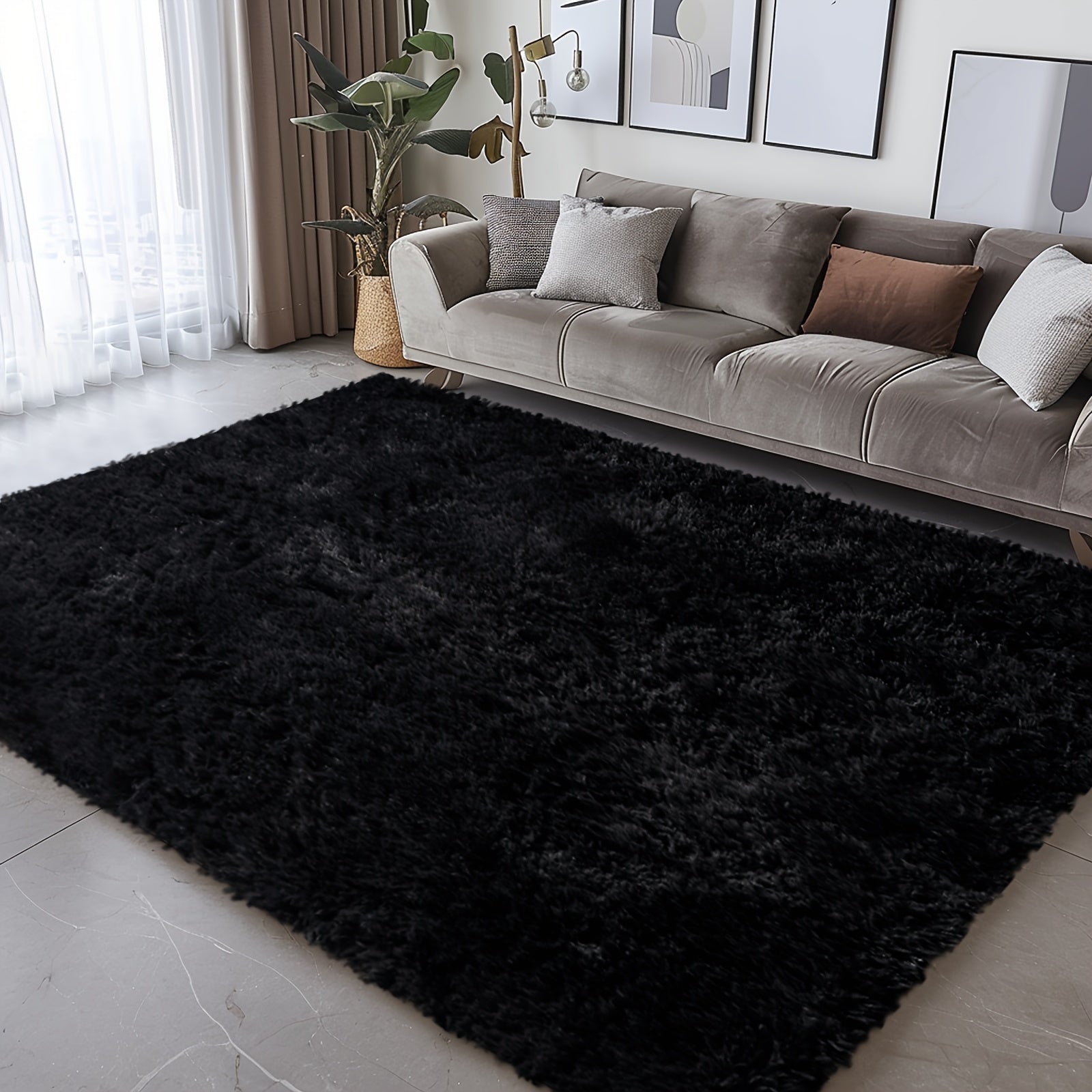 Rugs For Living Room, Super Soft Fluffy Shaggy 8x10 Area Rugs For Bedroom, Cozy Floor Mats, Plush Indoor Carpet For Kitchen, Faux Fur Rug For Room, Home Decor, Housewarming Gift, Door Mat