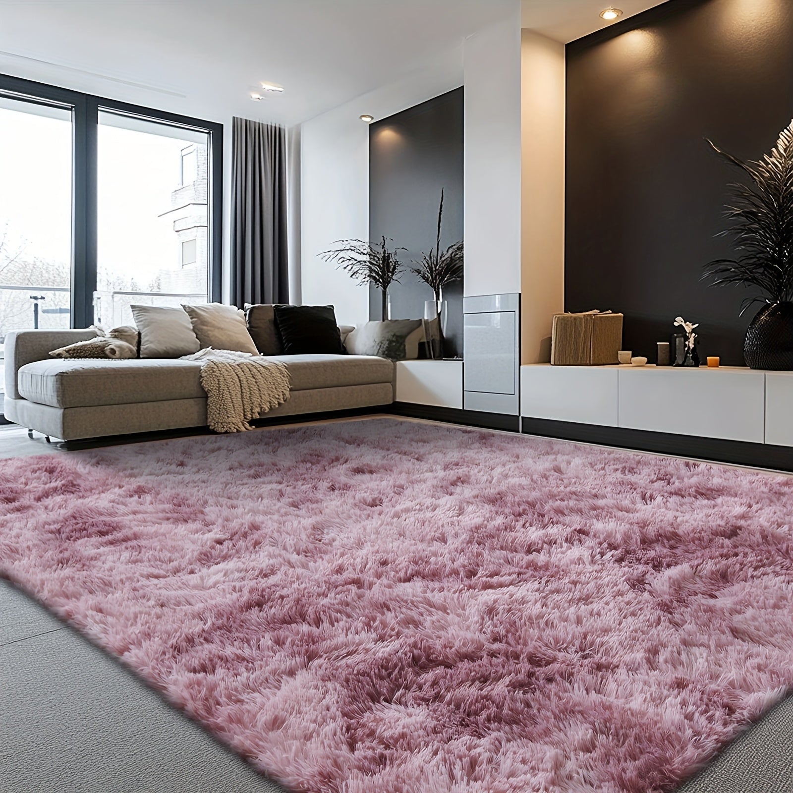 Rugs For Living Room, Super Soft Fluffy Shaggy 8x10 Area Rugs For Bedroom, Cozy Floor Mats, Plush Indoor Carpet For Kitchen, Faux Fur Rug For Room, Home Decor, Housewarming Gift, Door Mat