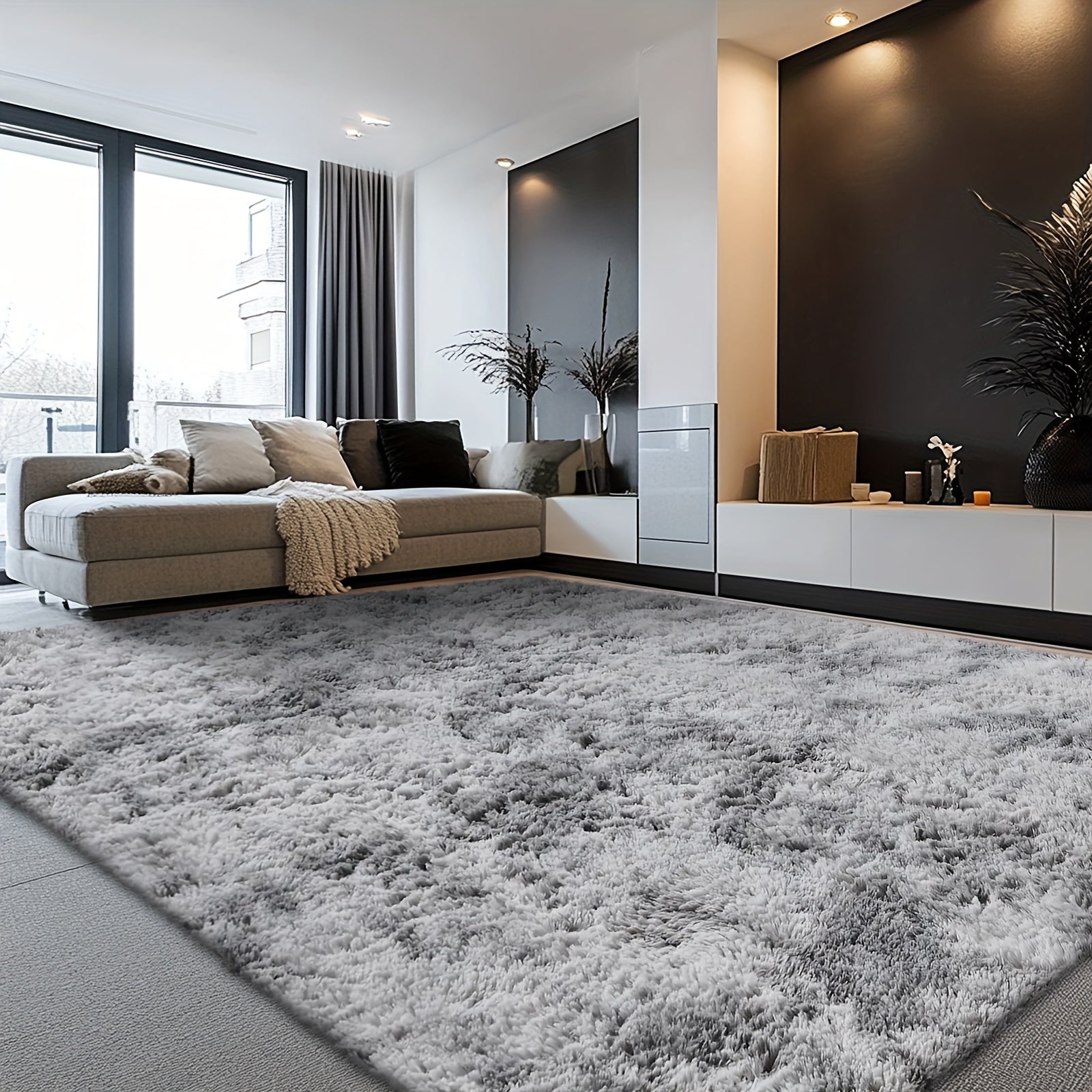 Rugs For Living Room, Super Soft Fluffy Shaggy 8x10 Area Rugs For Bedroom, Cozy Floor Mats, Plush Indoor Carpet For Kitchen, Faux Fur Rug For Room, Home Decor, Housewarming Gift, Door Mat