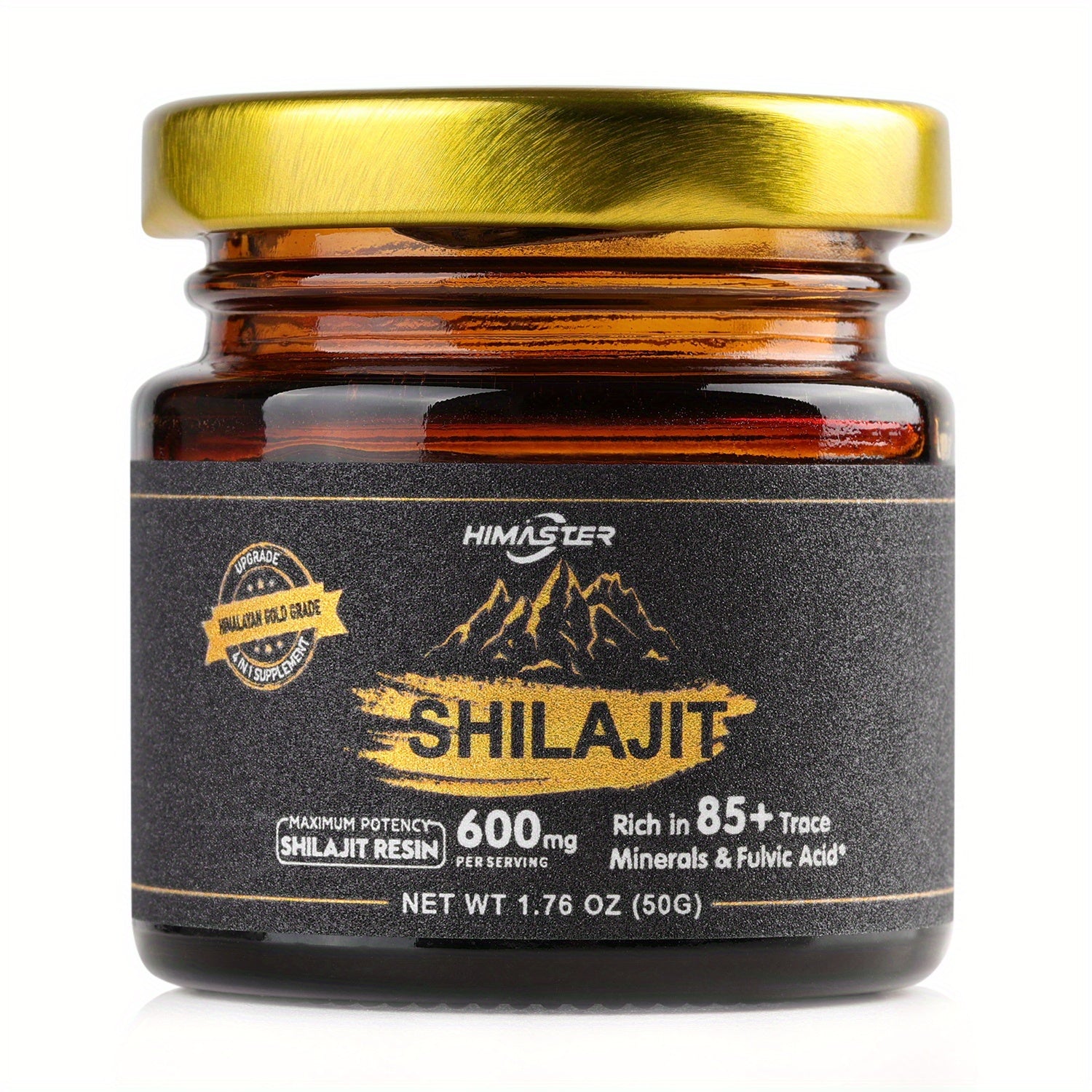 Shilajit Pure Himalayan Golden Shilajit Resin- Sweet Shilajit Resin With 85+ Trace Minerals& Fulvic Acid For Energy, Comes With A Spoon