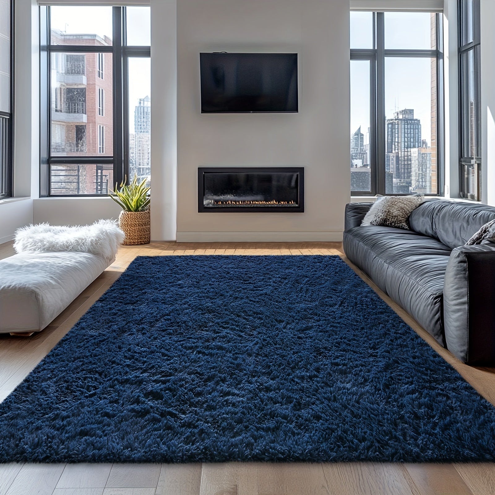 Rugs For Living Room, Super Soft Fluffy Shaggy 8x10 Area Rugs For Bedroom, Cozy Floor Mats, Plush Indoor Carpet For Kitchen, Faux Fur Rug For Room, Home Decor, Housewarming Gift, Door Mat