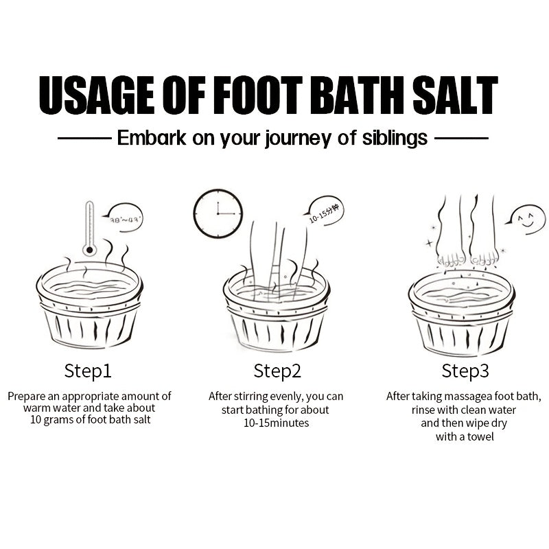 ROZINO Rose-Infused Sea Salt Foot Soak - 60g, Deep Cleansing & Moisturizing Bath Bomb for Dry, Cracked Feet - Perfect Gift for Women