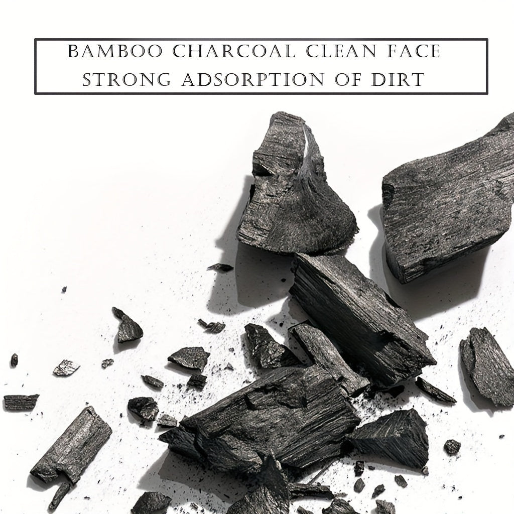 [Bamboo Charcoal Black Mask] Sadoer Bamboo Charcoal Black Mask - Alcohol-Free, Moisturizing Facial Cleansing & Pore Cleansing for All Light Beige Types, Unisex Adult Skincare, Natural Bamboo Charcoal Formula for Deep Cleansin