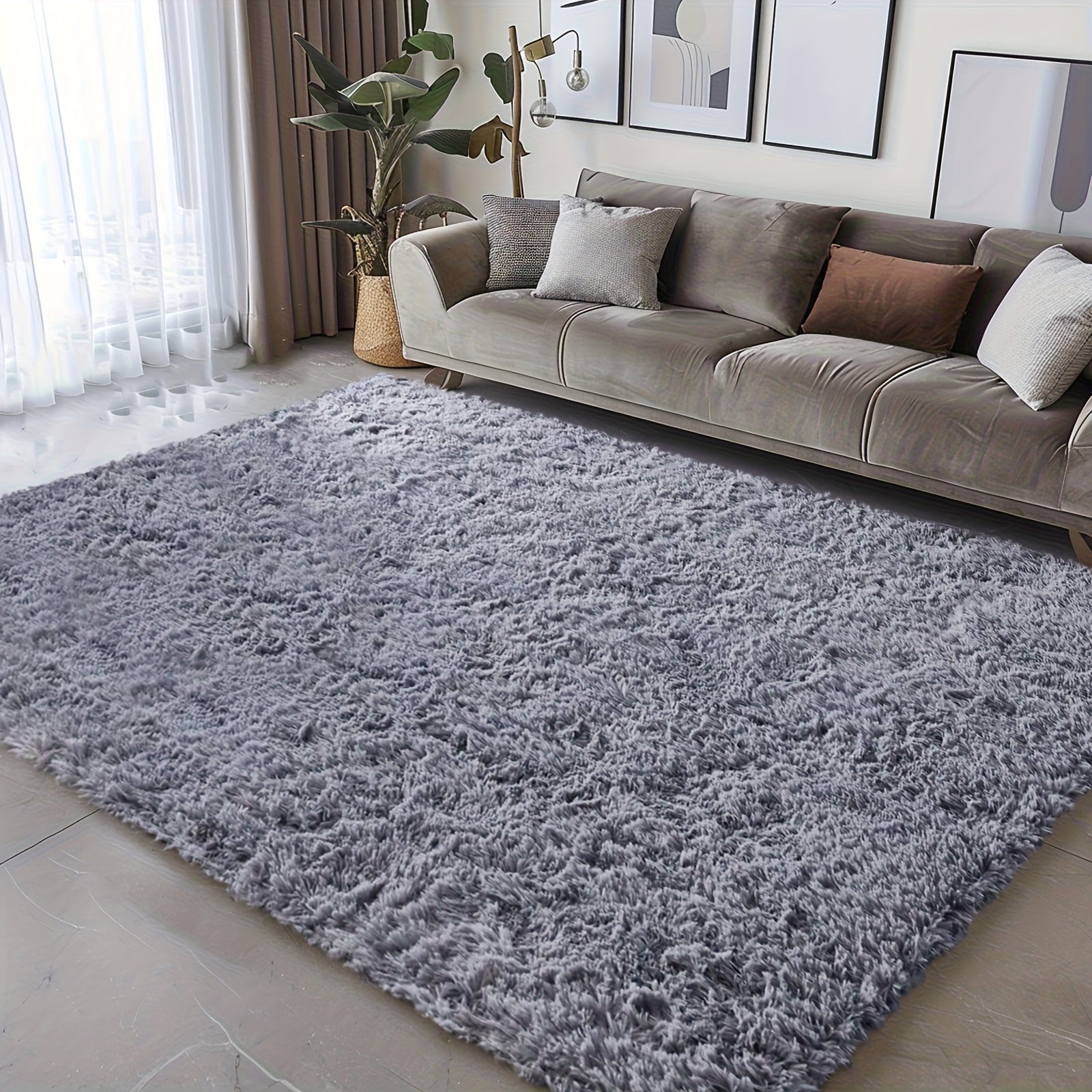 Rugs For Living Room, Super Soft Fluffy Shaggy 8x10 Area Rugs For Bedroom, Cozy Floor Mats, Plush Indoor Carpet For Kitchen, Faux Fur Rug For Room, Home Decor, Housewarming Gift, Door Mat