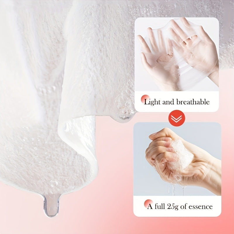 [10pcs Honey Facial Masks] 10pcs Honey Fruit Moisturizing Facial Masks | Rich in Fruit Essence and Glycerin, Deep Hydration, Nourish Skin | Exquisitely Packaged, a Great Gift for Family and Friends