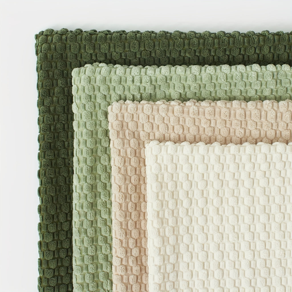 [4pcs Velvet Sofa Pillows] 4pcs Soft Velvet Modern Double-Sided Design Sofa Pillows | Durable, Machine-Washable Cushion Covers for Sofa and Bed Decoration