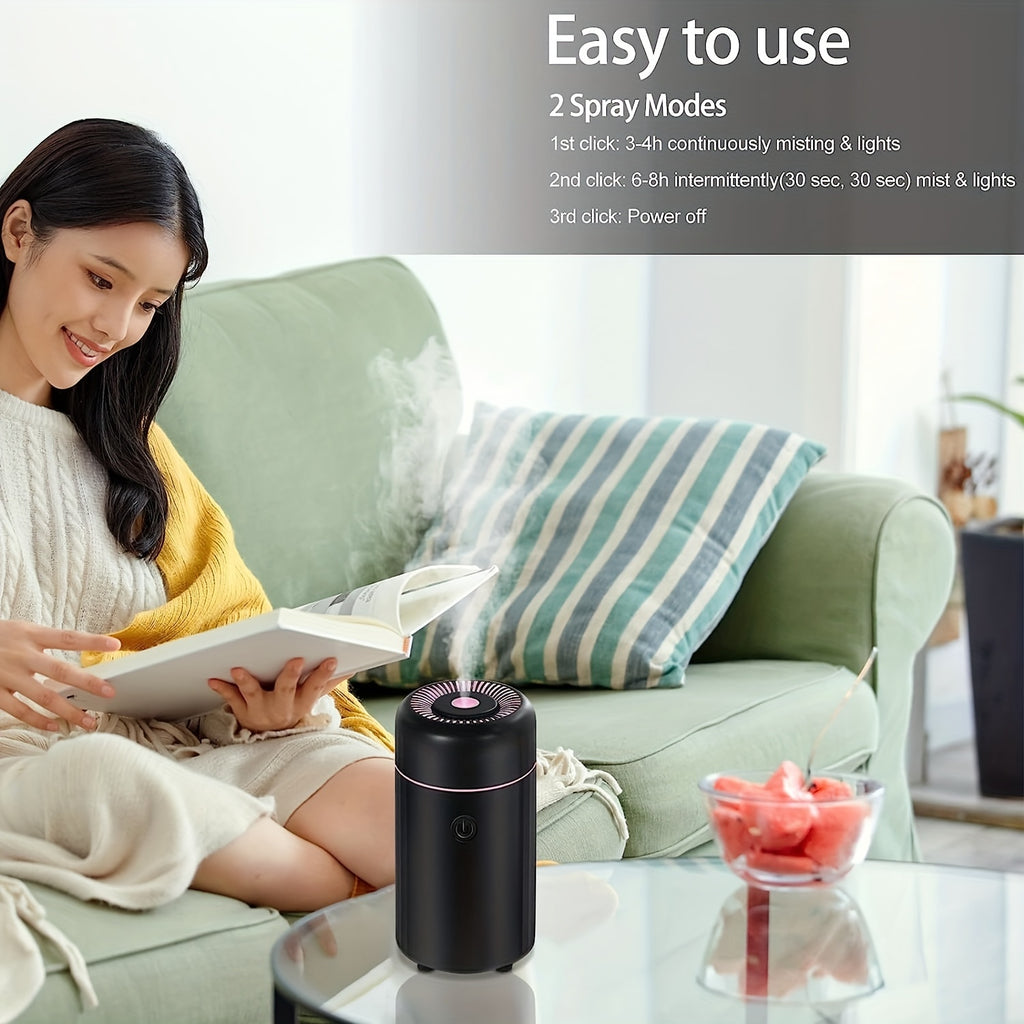 [Portable Car Diffuser] Mini Portable USB Car Diffuser Humidifier | Essential Oil Air Freshener, Cool Mist for Car, Home, Office, Bedroom