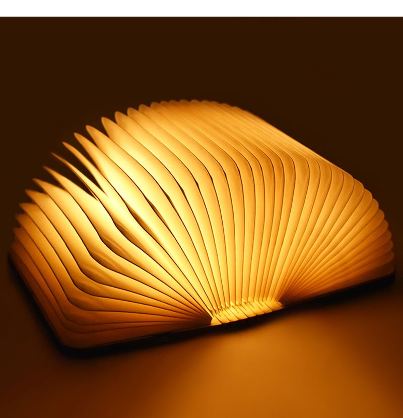 LED Desk Lamp with USB Charging - Foldable Modern Table Lamp, USB-Powered, No Wiring Needed, Compact Design for Bedroom, Office, Shelf, or Gift - Easy Setup