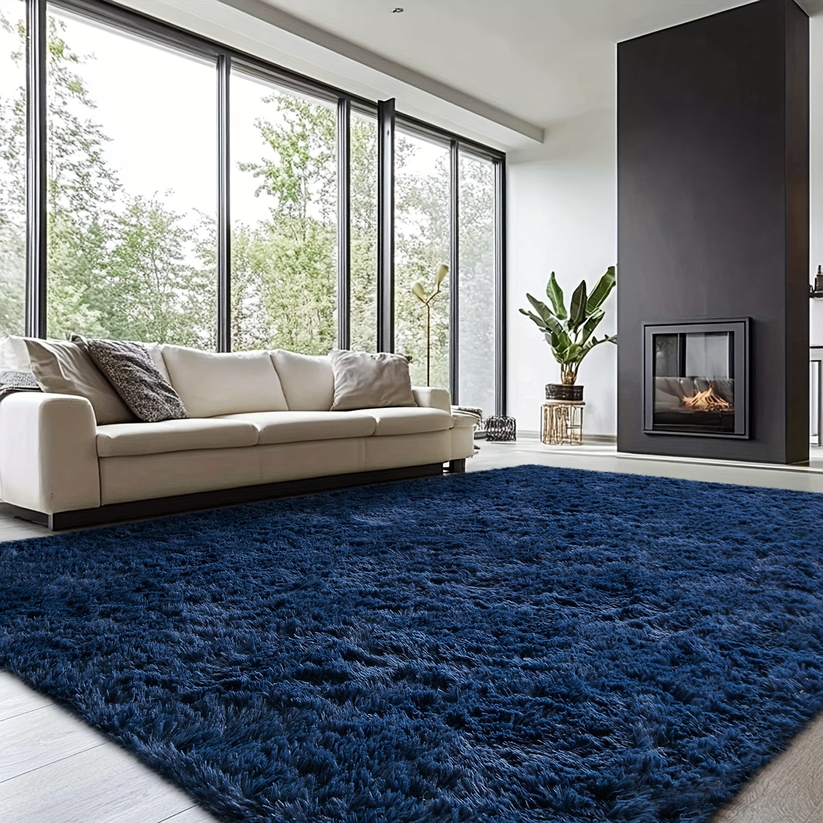 Rugs For Living Room, Super Soft Fluffy Shaggy 8x10 Area Rugs For Bedroom, Cozy Floor Mats, Plush Indoor Carpet For Kitchen, Faux Fur Rug For Room, Home Decor, Housewarming Gift, Door Mat