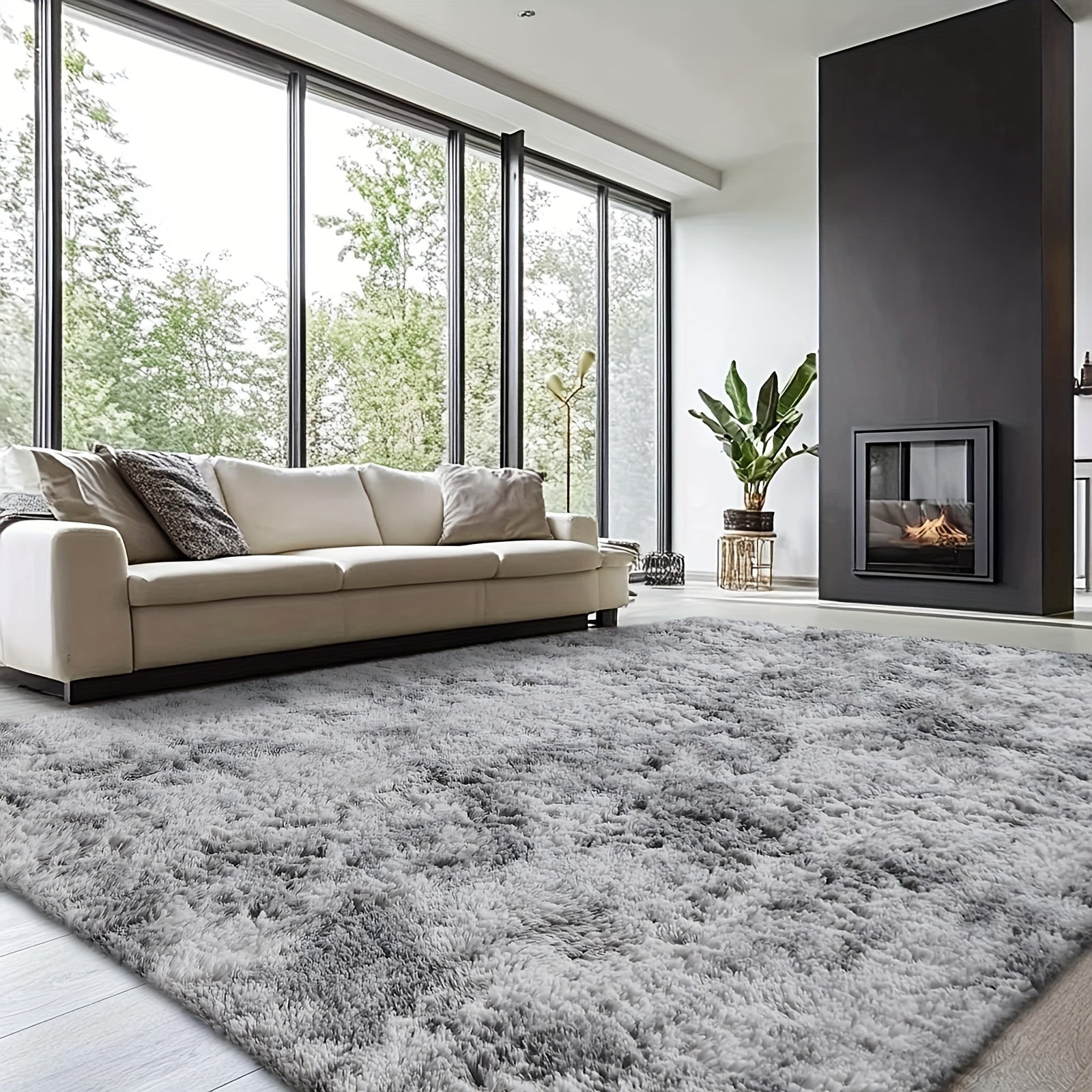 Rugs For Living Room, Super Soft Fluffy Shaggy 8x10 Area Rugs For Bedroom, Cozy Floor Mats, Plush Indoor Carpet For Kitchen, Faux Fur Rug For Room, Home Decor, Housewarming Gift, Door Mat