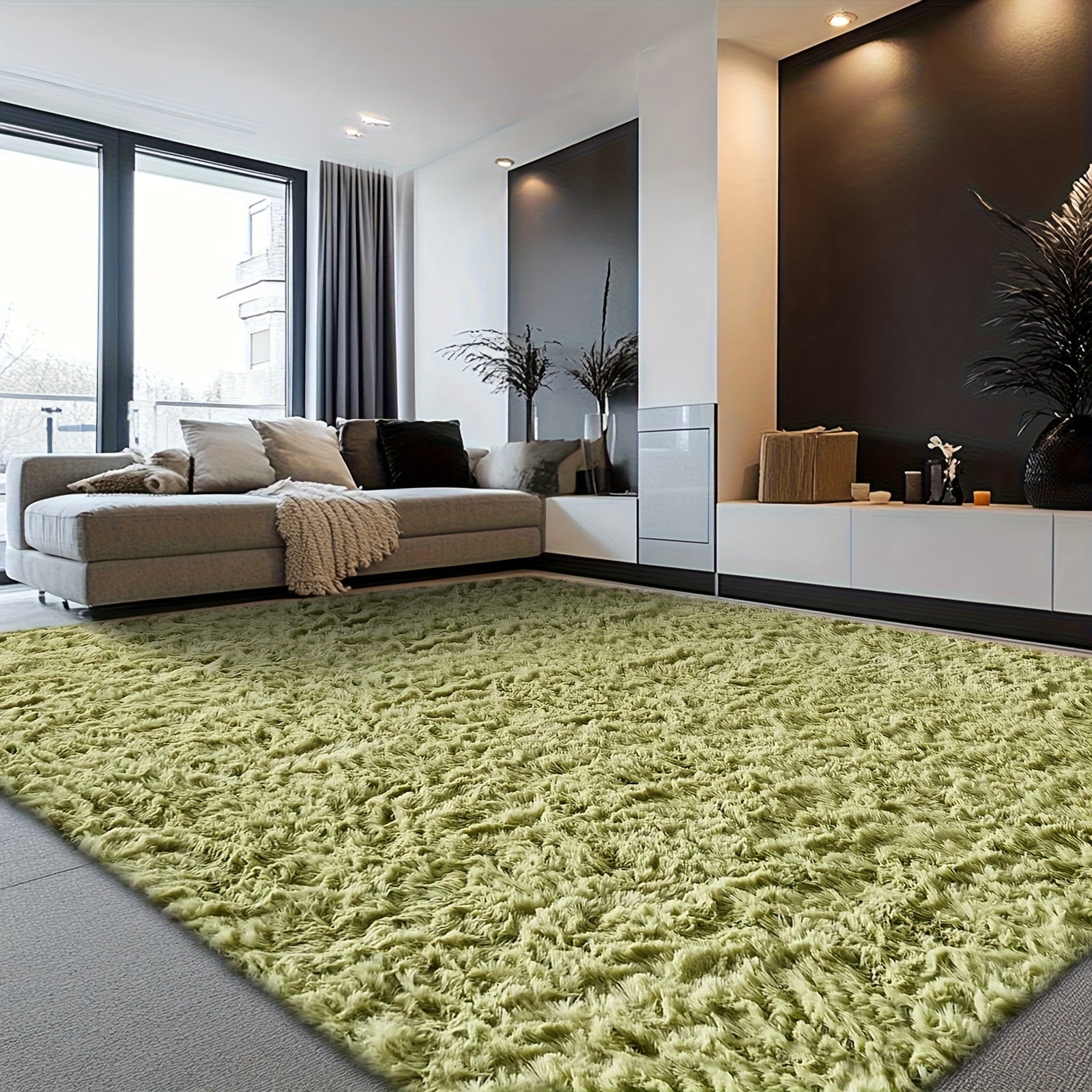 Rugs For Living Room, Super Soft Fluffy Shaggy 8x10 Area Rugs For Bedroom, Cozy Floor Mats, Plush Indoor Carpet For Kitchen, Faux Fur Rug For Room, Home Decor, Housewarming Gift, Door Mat