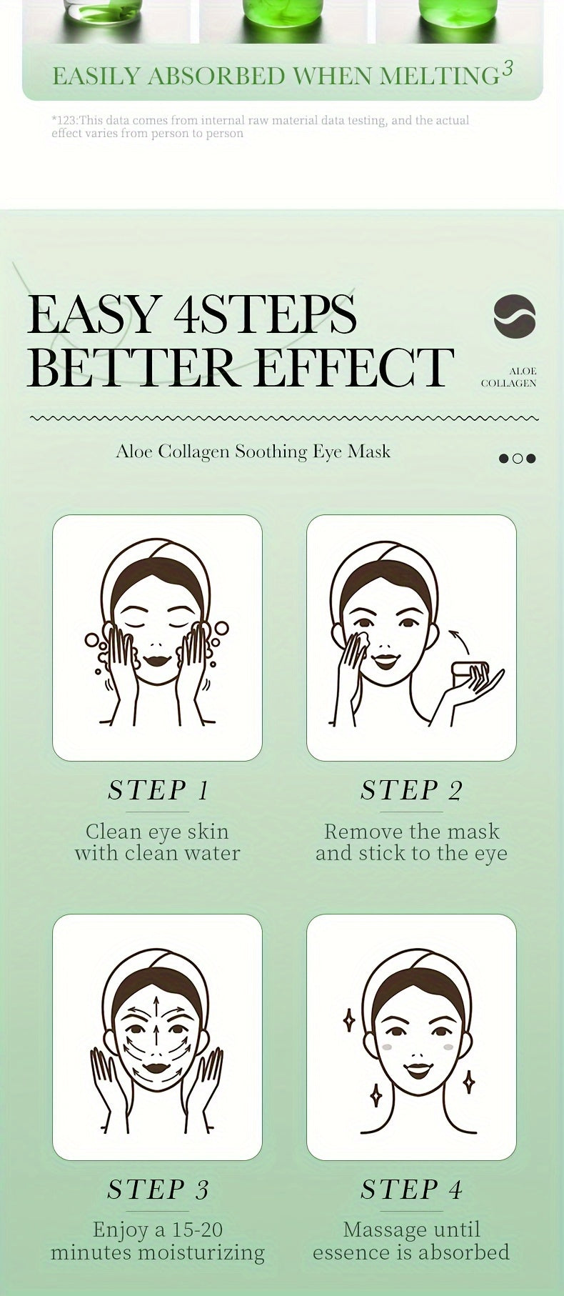 [Aloe Collagen Eye Mask] Moisturizing Aloe Collagen Eye Mask | Eye Care Eye Mask