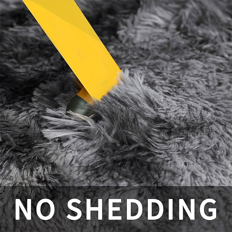 1pc Of Super Soft And Thickened Fluffy Living Room Rug, Soft Plush Rug, Bedroom Interior Rug, Fluffy Faux Fur Rug, For Living Room