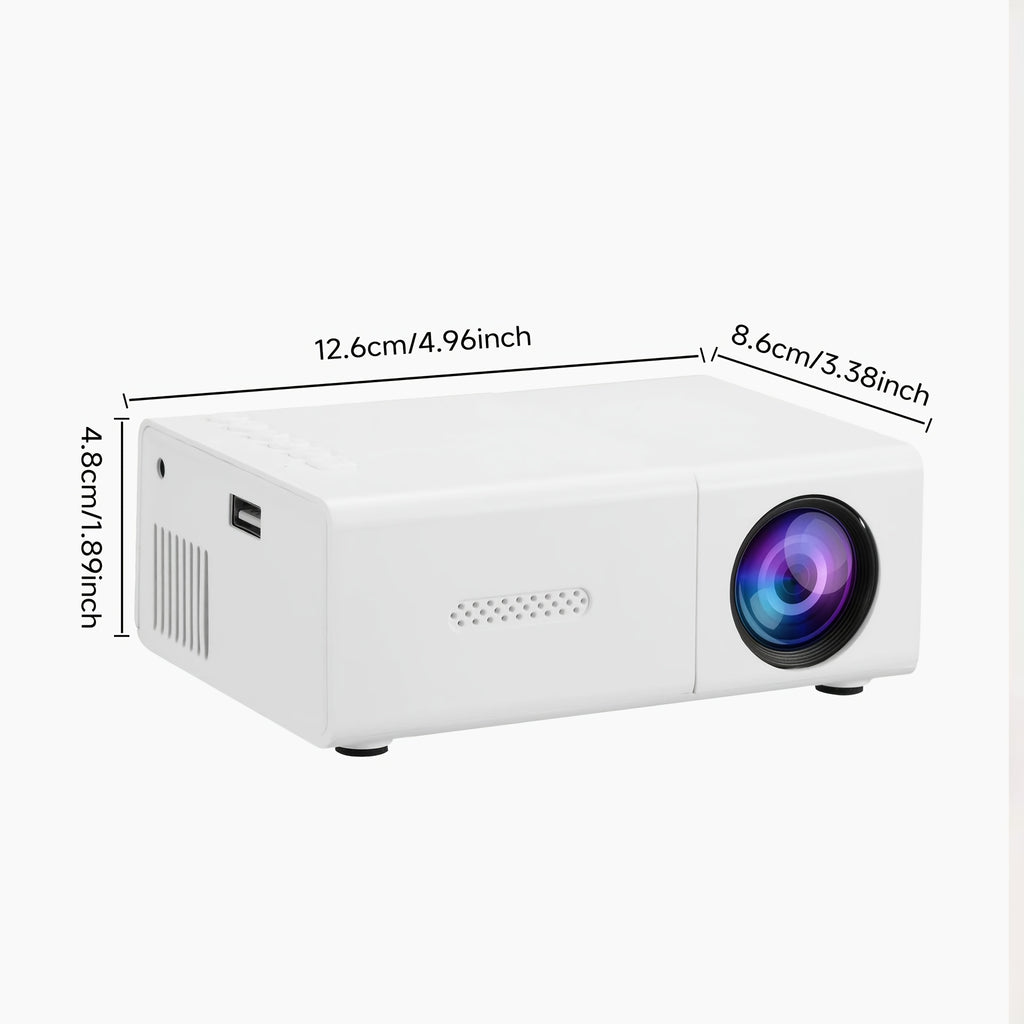 Portable Mini Projector, Compatible With iOS Android Windows, Includes Remote Control, Ideal For Smartphones PS4 USB Devices