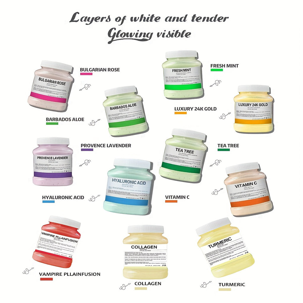 LANIMPRESS Collagen Jelly Mask - Natural Gel Hydro Face Mask, -Off Hydro Jelly for All Light Beige Types, Moisturizing &, Alcohol-Free, Unscented, for all Light Beige Types, Collagen Face Mask, Skincare Routine, Skincare Love