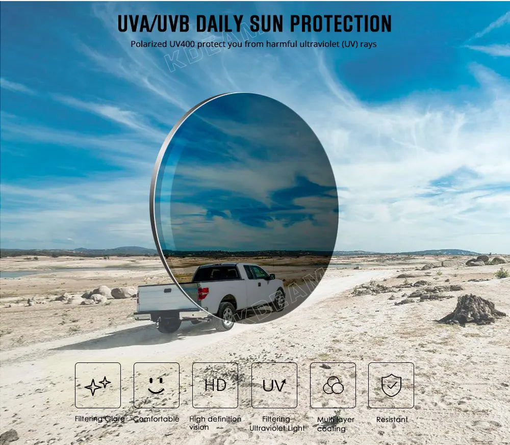 KDEAM Men's Polarized Sunglasses Square Casual Outdoors Sun Glasses Women Unisex Sunglass For Couple With Zipper Case