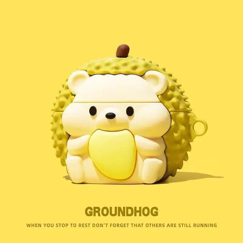 Limited Edition Eco-Friendly Silicone AirPods Pro Case - 3D Cartoon Snacks & Drinks Design