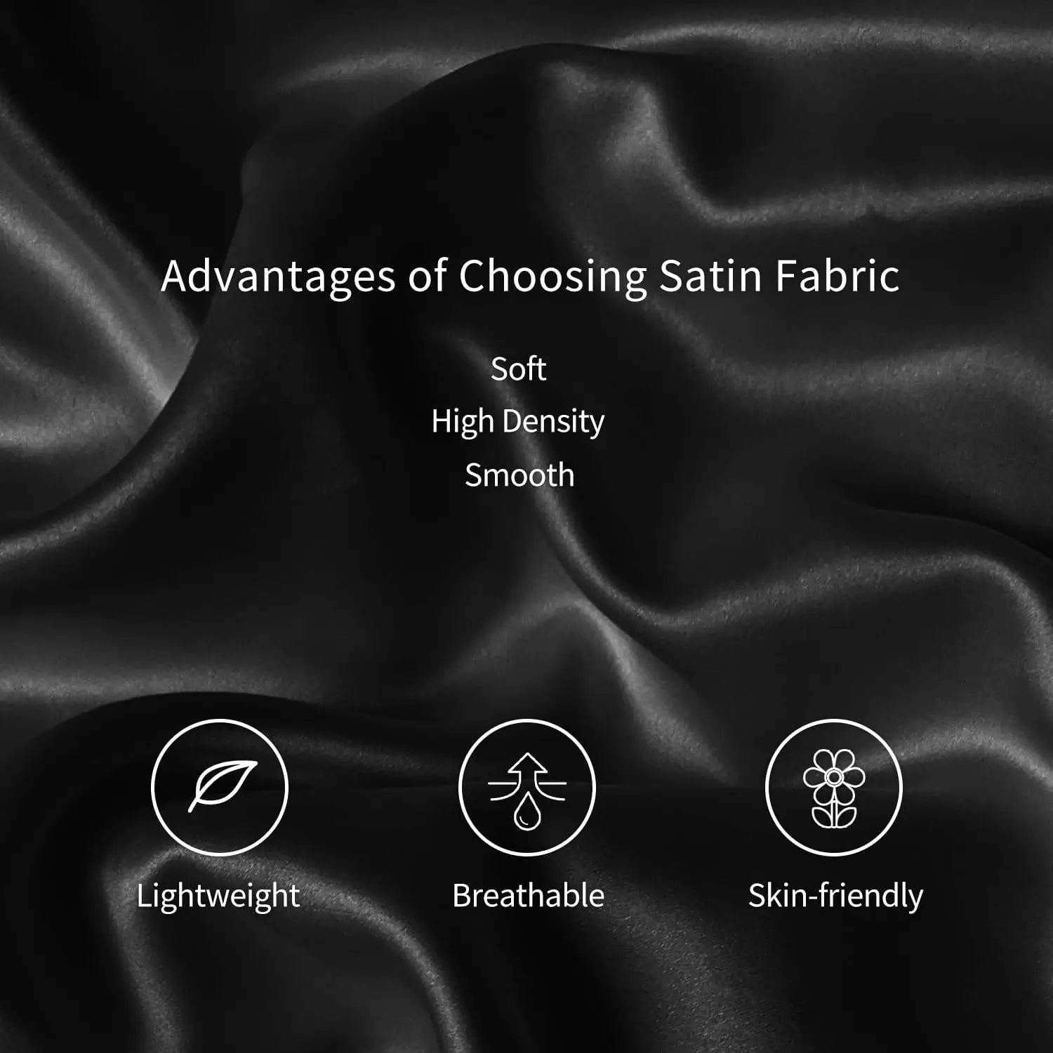 Satin Pillowcase Set (2-Pack) – 100% Polyester Satin