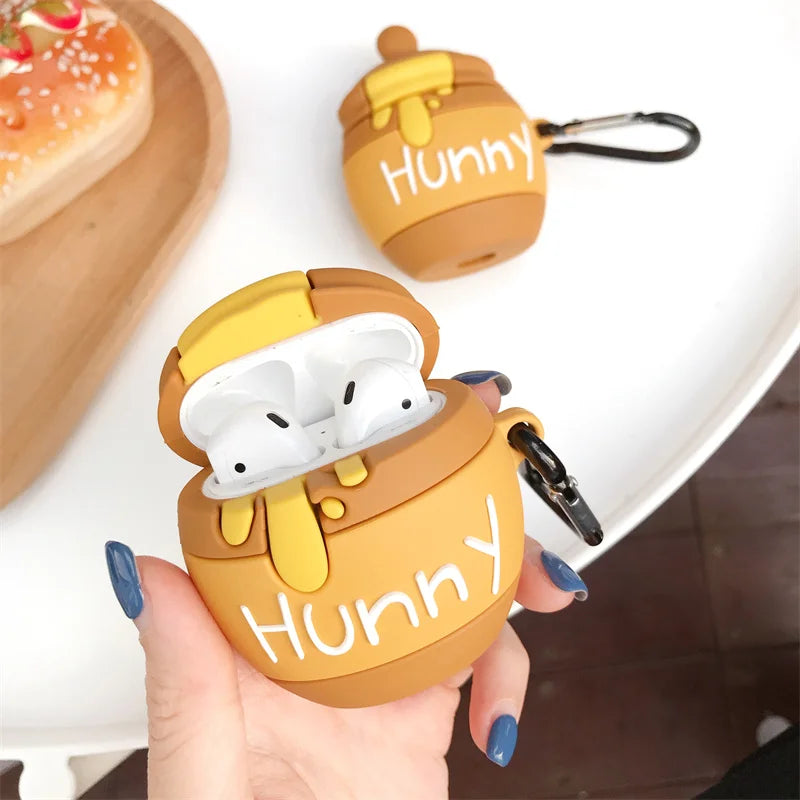 Limited Edition Eco-Friendly Silicone AirPods Pro Case - 3D Cartoon Snacks & Drinks Design