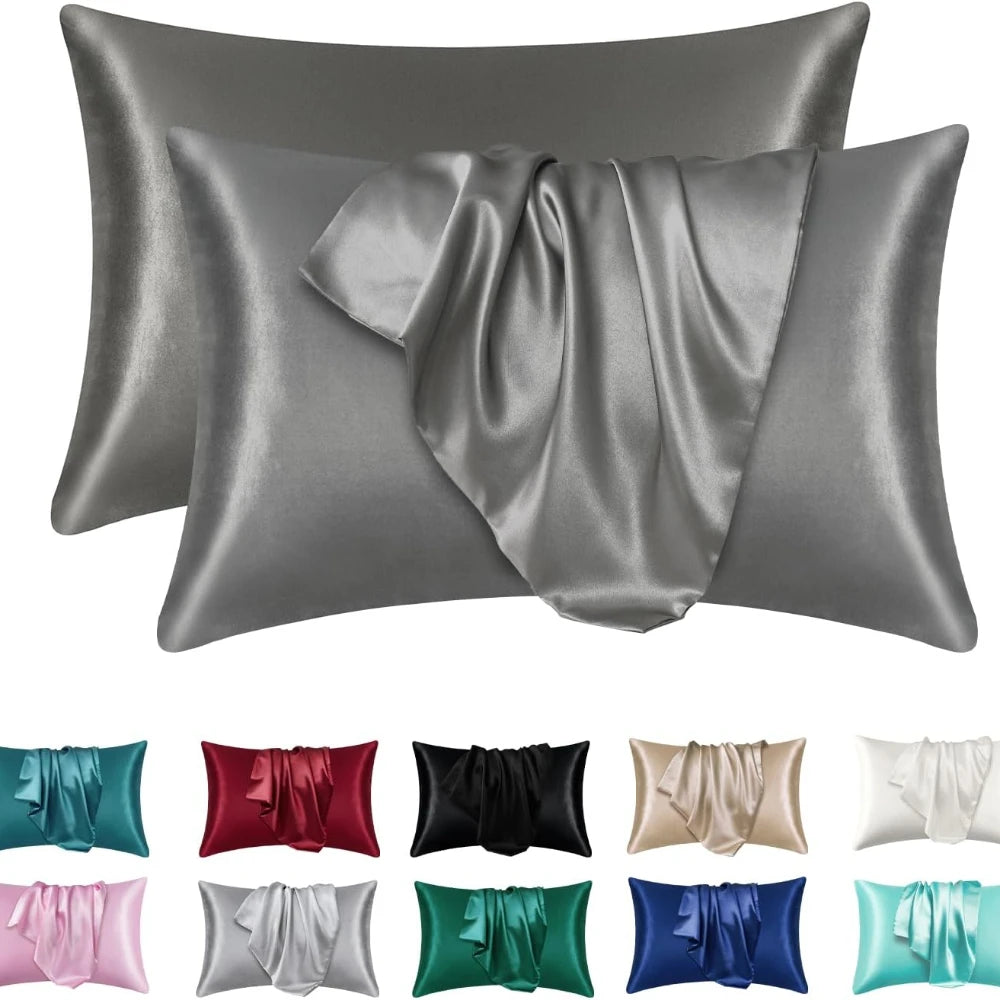 Satin Pillowcase Set (2-Pack) – 100% Polyester Satin