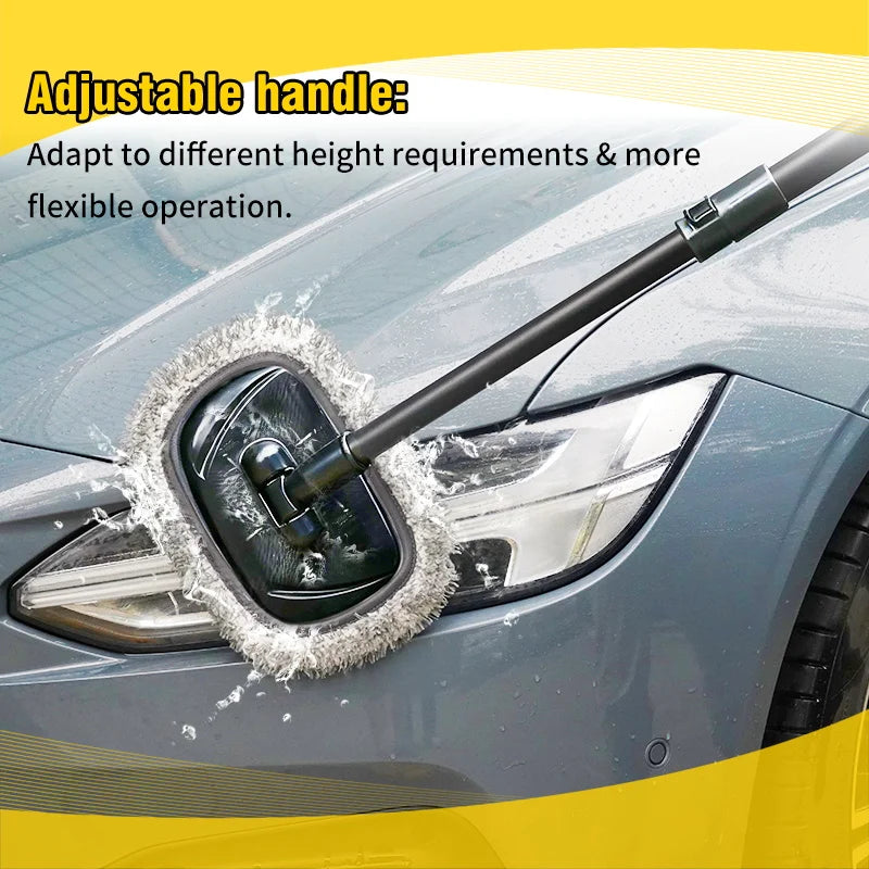 Telescoping Car Wash Mop – Retractable 180° Rotating Mop for Effortless Car Cleaning  Product Description: