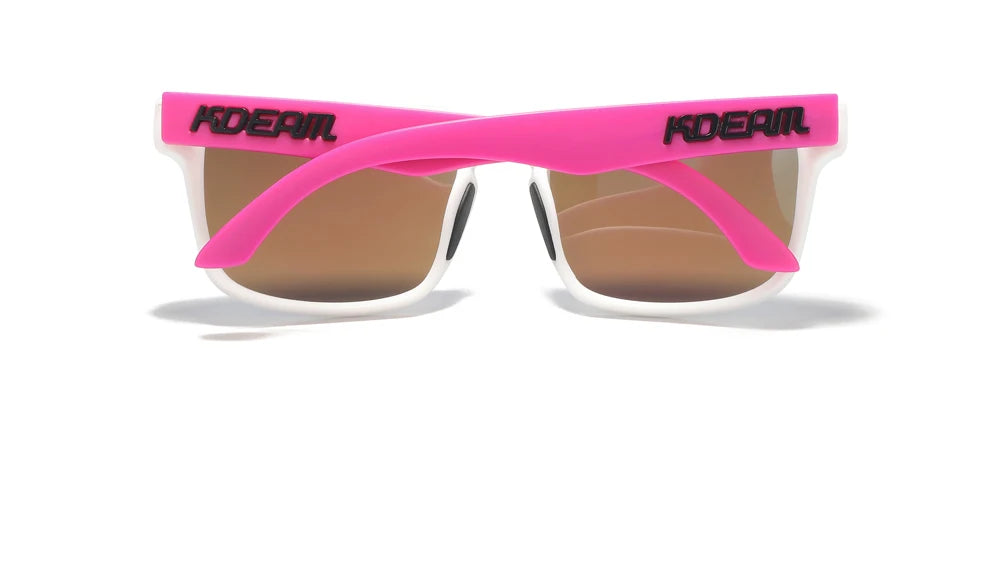 KDEAM Men's Polarized Sunglasses Square Casual Outdoors Sun Glasses Women Unisex Sunglass For Couple With Zipper Case