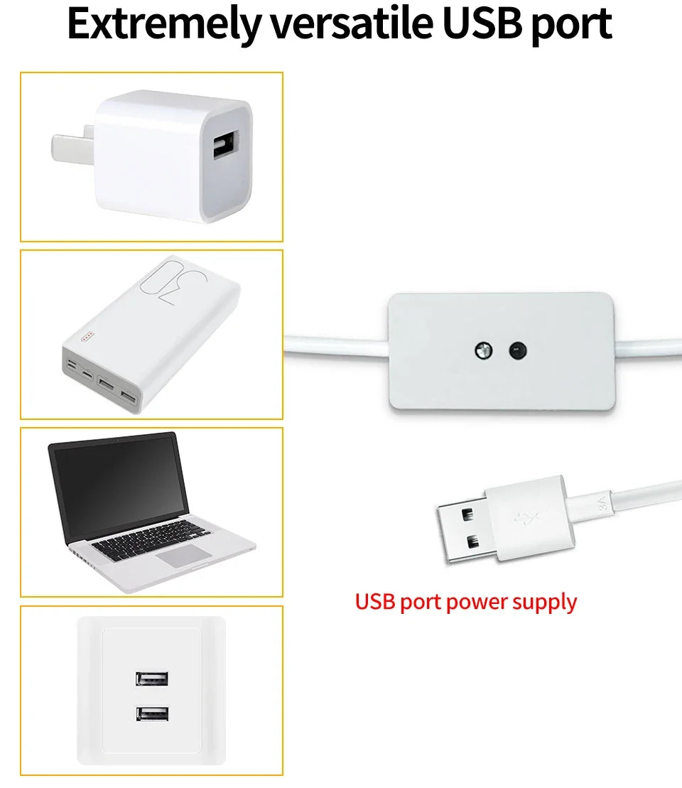 Hand Sweep LED Strip Lights 1M 2M 3M 4M 5M 10M LED Strip with Hand Sweep Motion Sensor Switch for Kitchen Stairs Wardrobe