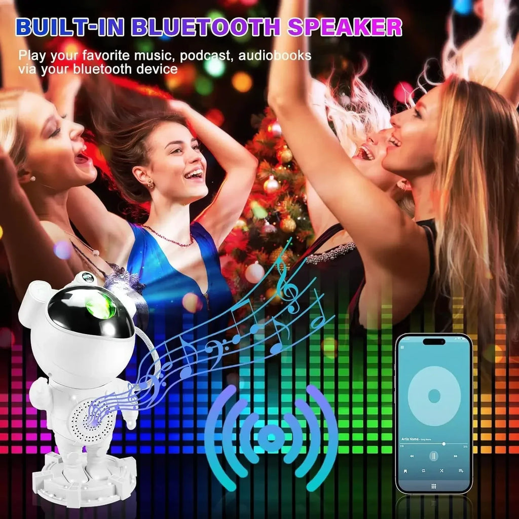 Astronaut Galaxy Projector Lamp - Star Projector Light, Bluetooth Speaker, Star and Moon Galaxy Lights for Bedroom with  remote