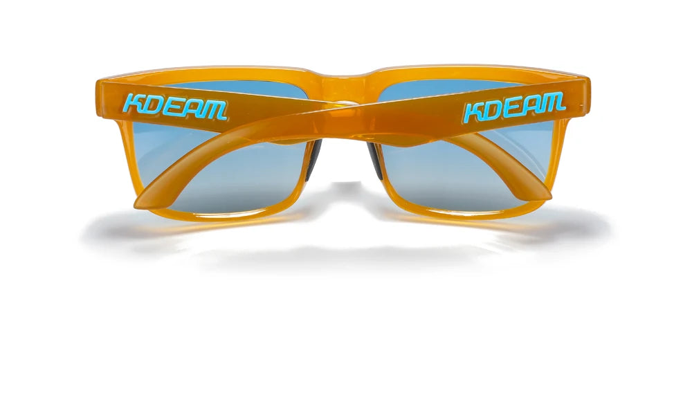 KDEAM Men's Polarized Sunglasses Square Casual Outdoors Sun Glasses Women Unisex Sunglass For Couple With Zipper Case