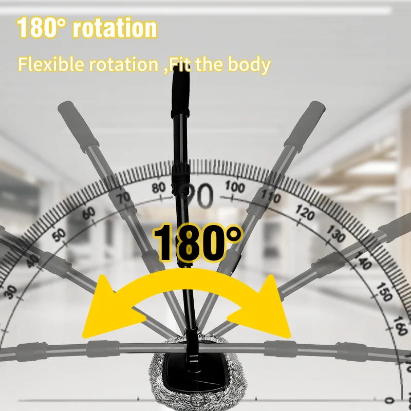 Telescoping Car Wash Mop – Retractable 180° Rotating Mop for Effortless Car Cleaning  Product Description: