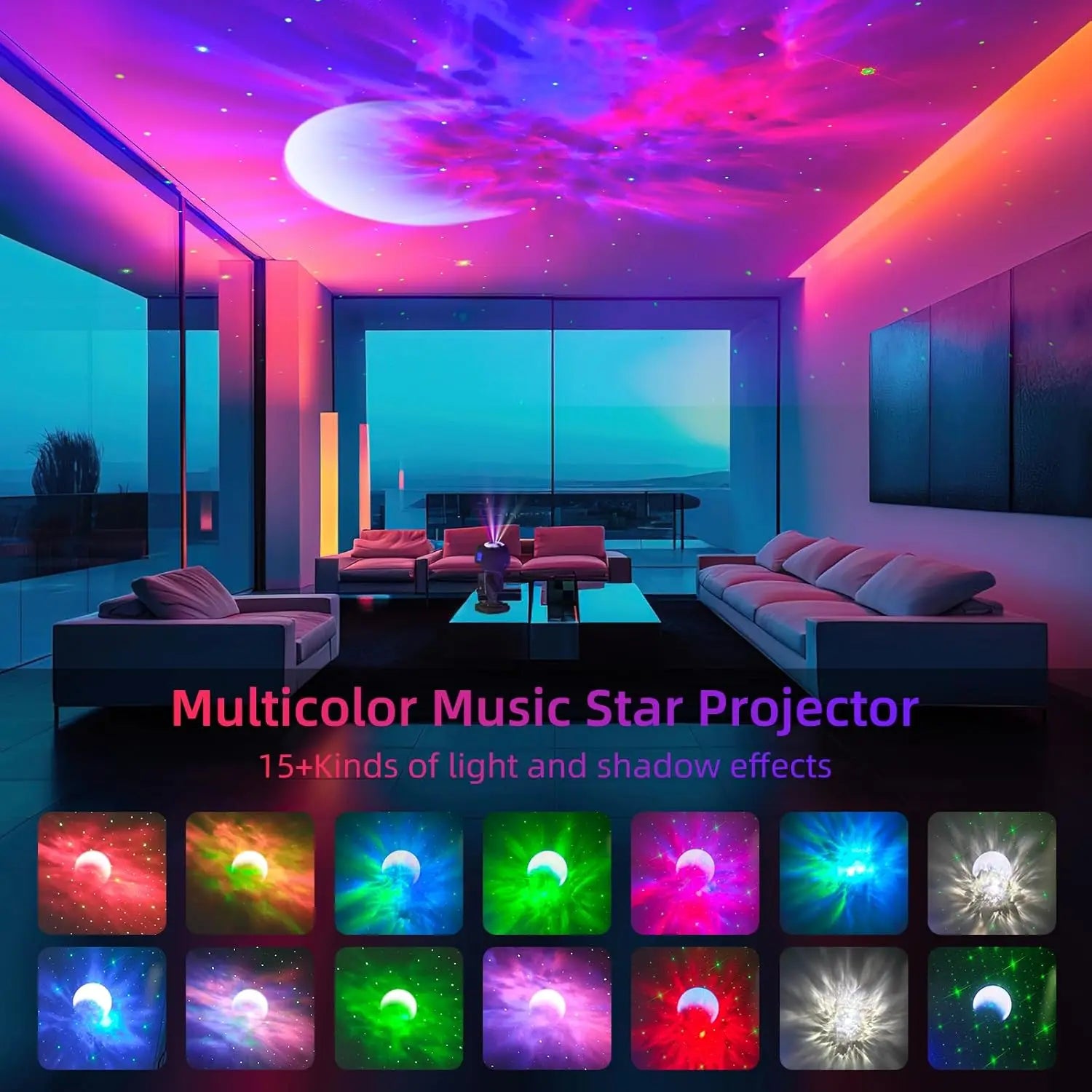 Astronaut Galaxy Projector Lamp - Star Projector Light, Bluetooth Speaker, Star and Moon Galaxy Lights for Bedroom with  remote