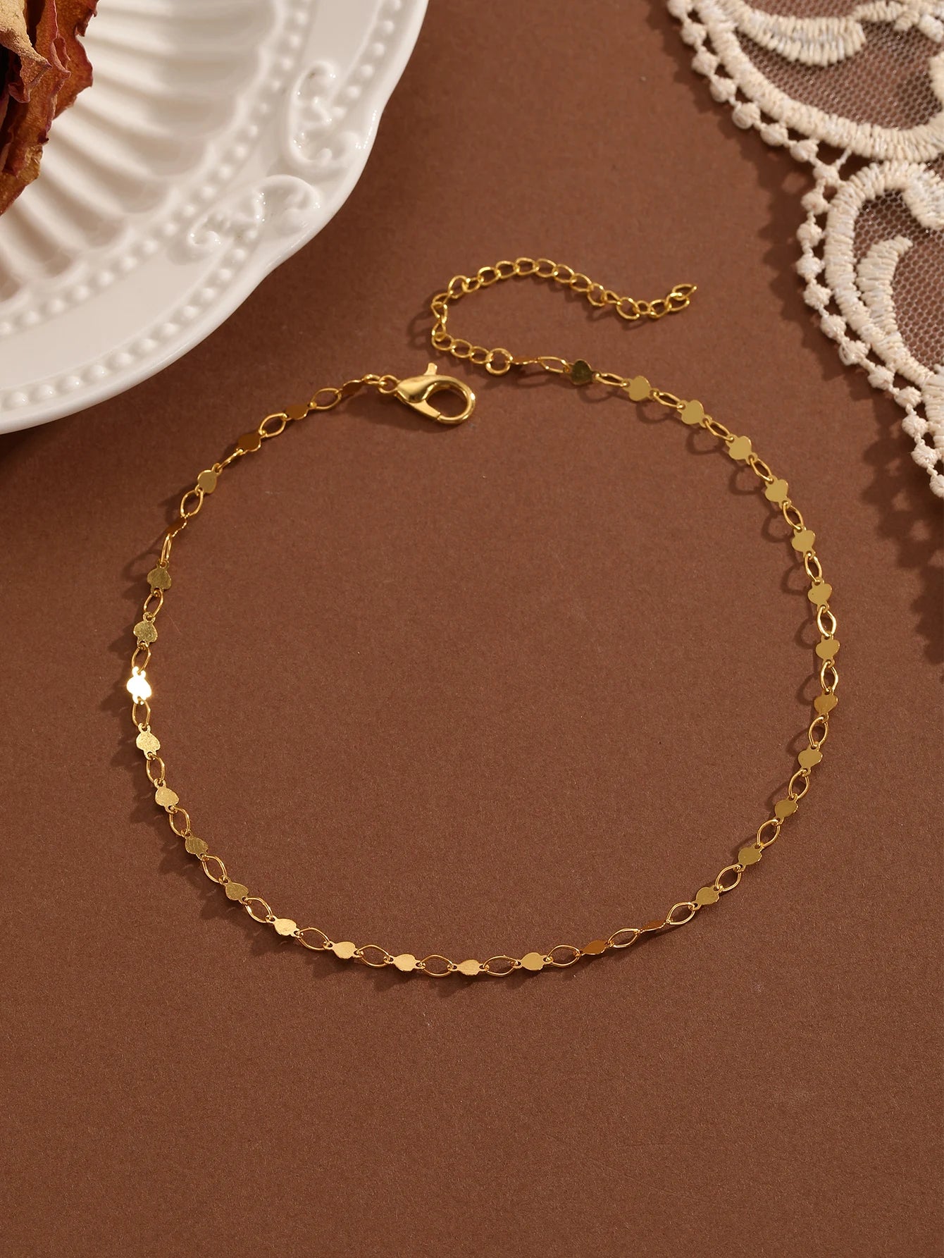 QIAMNI Summer Bohemia Crystal Cubic Zirconia Anklet For Women Girls Ankle Bracelet Leg Chain Beach Party Travel Foot Jewelry