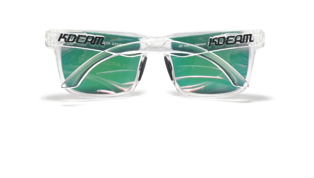 KDEAM Men's Polarized Sunglasses Square Casual Outdoors Sun Glasses Women Unisex Sunglass For Couple With Zipper Case