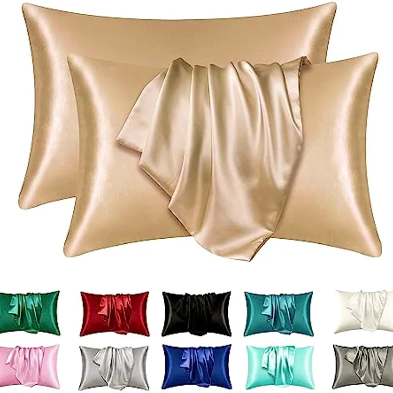 Satin Pillowcase Set (2-Pack) – 100% Polyester Satin