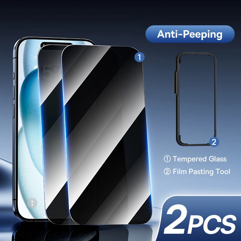 Baseus Tempered Glass for iPhone 17 16 Pro Max Screen Protector for iPhone 15 14 13 12 11 Pro Max Clear Edge Anti-Peeping Film