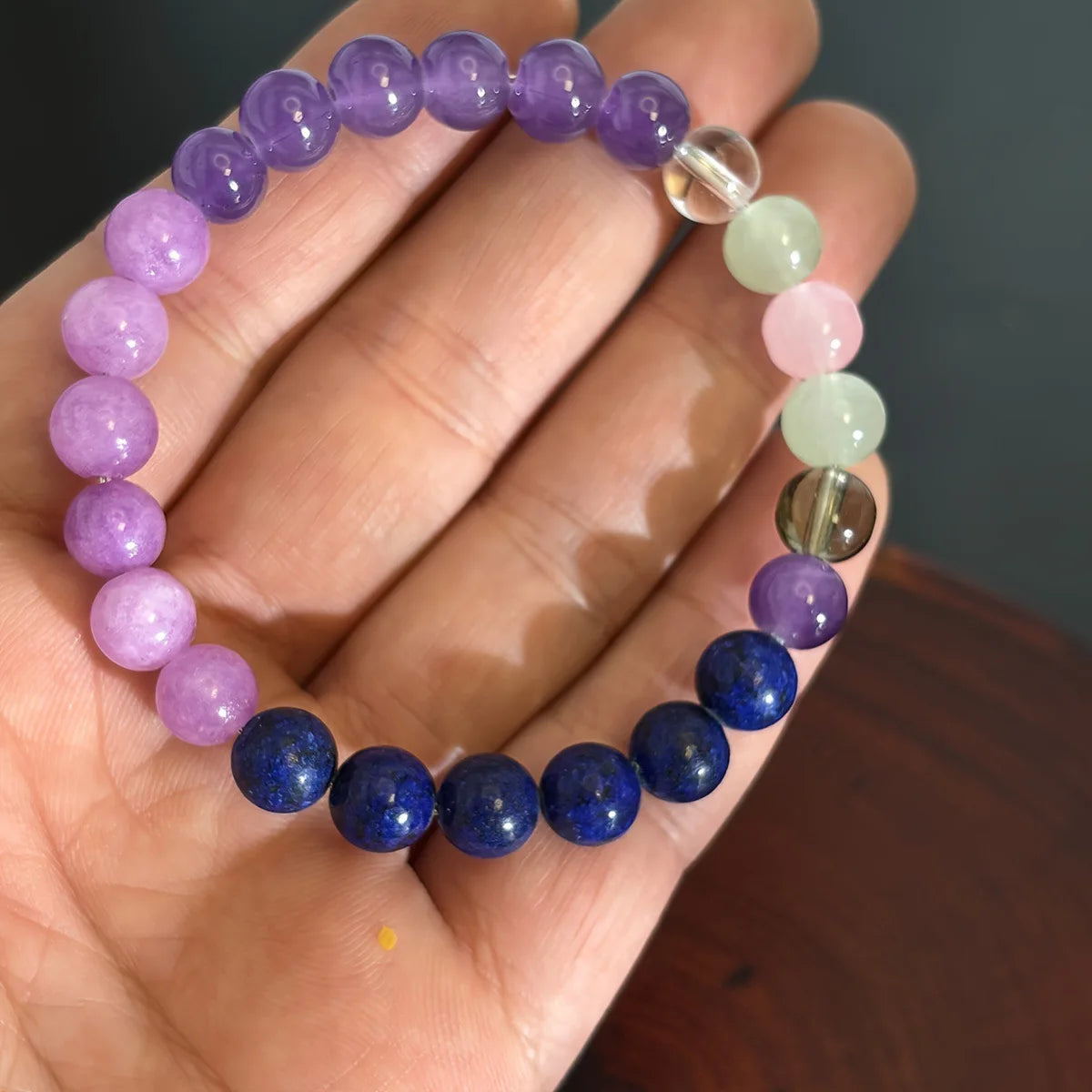 Natural Stone Symbolic Beaded Bracelet Women Men Anxiety Relief Protection Money Spiritual Inner Self-Love Jewelry