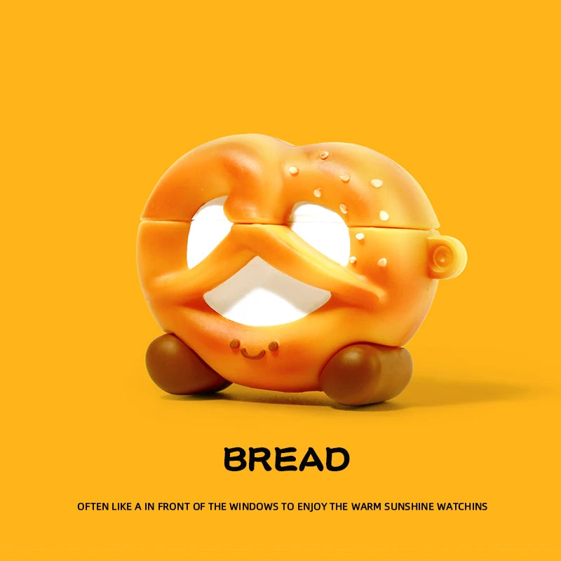 Limited Edition Eco-Friendly Silicone AirPods Pro Case - 3D Cartoon Snacks & Drinks Design