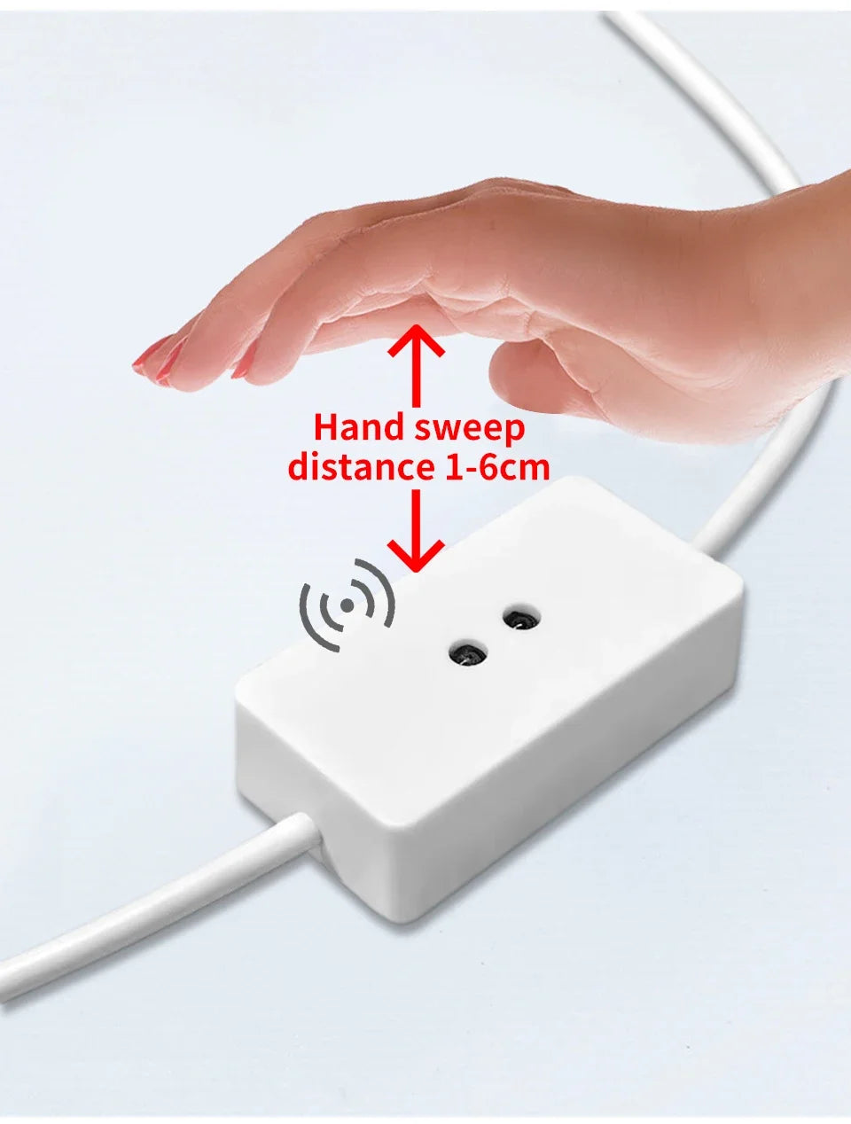 Hand Sweep LED Strip Lights 1M 2M 3M 4M 5M 10M LED Strip with Hand Sweep Motion Sensor Switch for Kitchen Stairs Wardrobe