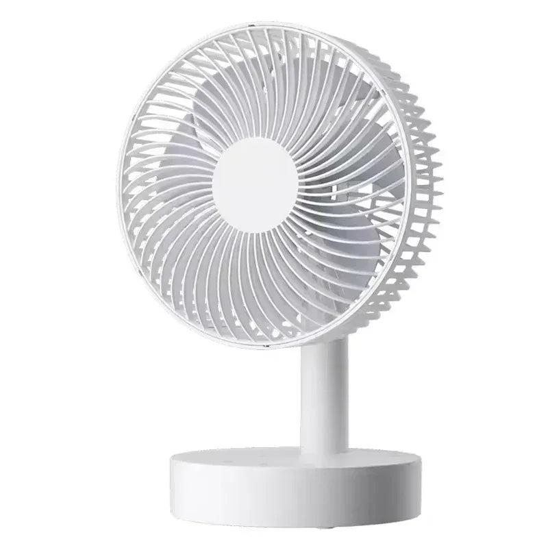 Portable Rechargeable Desktop Fan 8 Inch Mini USB Fan for Home Office Outdoor Camping Ari Cooling Fan with Oscillating Timer