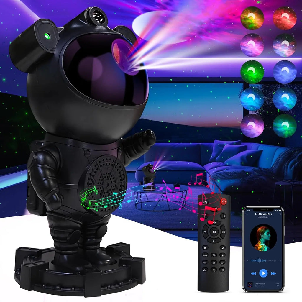 Astronaut Galaxy Projector Lamp - Star Projector Light, Bluetooth Speaker, Star and Moon Galaxy Lights for Bedroom with  remote