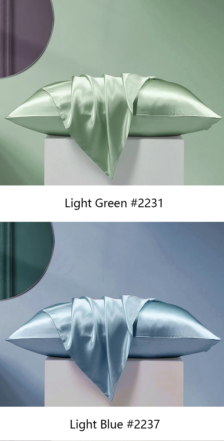 19 Momme 100% Mulberry Silk Pillowcase – 6A Grade | Hidden Zipper (Single Piece)